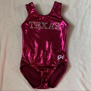 GK Texas State Leotard Pink